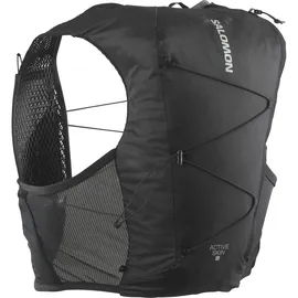 Salomon Trinkrucksack SALOMON "ACTIVE SKIN 8 NO FLASKS", Gr. L, schwarz, metal, Obermaterial: 100% Polyamid, Rucksäcke