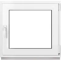 Framex Kellerfenster Fenster Kunststofffenster Weiß Breite x Höhe 85 x 80 cm (850 x 800 mm) 3-Fach (32 mm) Dreh Kipp DIN Rechts - Premium