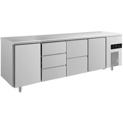 Wimar Gastro Kühltisch 2 Türen 5 Schubladen Umluftkühlung 2330x700x850mm -2/+8°C Brutto 632l