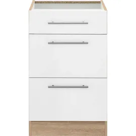 WIHO KÜCHEN Unterschrank Cali 50 x 57 x 82 cm Weiß