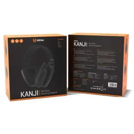 Krom Kanji Wireless negro (Kabelgebunden, Kabellos), Gaming Headset, Schwarz