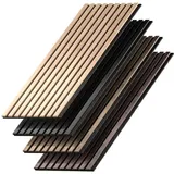 Vicco Wandpaneele Akustik Eiche Schwarz 4 St.