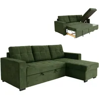 Ecksofa - wintermoss - Liegefunktion und Staukasten