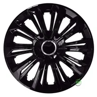 J&J AUTOMOTIVE | 14" Radkappen Radzierblenden 4er Set 14 Zoll Schwarz Lakiert Strong, Radabdeckung, Radkappen, Zierblenden, Felgen
