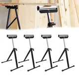 HENGMEI Rollenbock, Unterstellbock Arbeitsbock Böcke, Rollbock Höhenverstellbar Klappbar mit Antirutschfüßen, 68-107CM, 4 Stück
