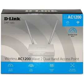 D-Link DAP-1665 Wireless AC1200 Access Point (bis zu 1200 Mbit/s Übertragungsgeschwindigkeit)