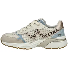 Mustang Sneaker Low Beige/Blau Damen 38