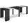 SKRAUT HOME Ausziehtisch 262 x 77 x 90 cm schwarz/grau