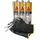vasalat Sikeflex-11 FC 3er Set mit 5 Spitzen und Vasalat Handschuh - Schwarz Set mit 5 Spitzen