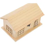 HONITANO Holz Spardose Hausform Groß zum Bemalen Dekorative Münzbox aus Kiefernholz DIY Geldgeschenk für Kinderzimmer Kreative Aufbewahrung für Kleingeld und Sparprojekte