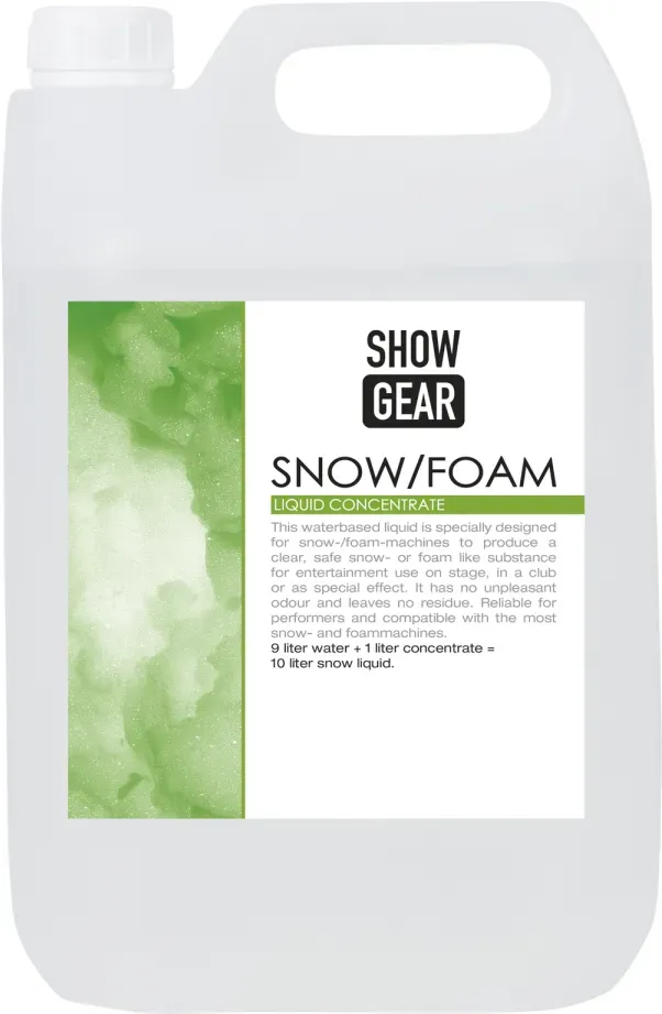 Showgear Snow/Foam Concentrate 5 litre 5 Liter - wasserbasiert