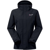 Berghaus Damen Hillmaster Interactive Gore-Tex Wasserdichte Jacke, atmungsaktiver, strapazierfähiger Mantel, 42 EU, Schwarz