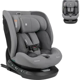 KIKKABOO i-Size Kindersitz i-Hike (40-150 cm) Isofix, 360° drehbar, verstellbar grau/hellgrau - Grau