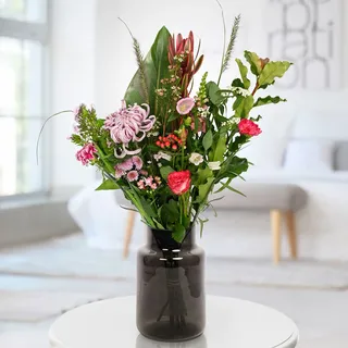 Blumenstrauß Feldstrauß mit Vase, verschiedene Größen