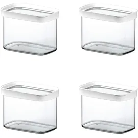 Emsa Frischhaltedose transparent/weiß 1 l 4-teiliges Set