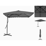 vidaXL Sonnenschirm mit Stahl-Mast 250×250 cm Anthrazit