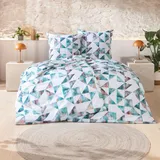 Estella Charlie grafisch Blau 155 x 220 cm + 80 x 80 cm
