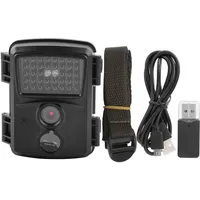 Campark Trail Camera - Wasserdichte 12MP 1080P Game Hunting Scouting-Kamera mit 38-teiligen IR-LEDs Nachtsichtleuchten für die Wildtierüberwachung - Kartenleser und Befestigungsgurt (PR600B (schwarz))