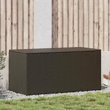 ChicAbode Gartenbox Poly Rattan 100x50x50 cm Braun Auflagenbox Kissenbox Gartentruhe Truhe Aufbewahrungsbox A29