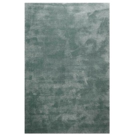 Homie Living Teppich - Läufer, kuschelig weich und sehr flauschig, Hochflor, Shaggy bestens geeignet für Wohnzimmer, Flur, Schlafzimmer, Kinderzimmer I Pisa I (120 x 170 cm, Grün Grau)