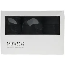 Only & Sons ONSFITZ SOLID BLACK TRUNK XL 3er Pack