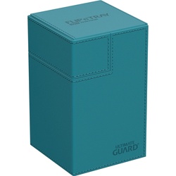Ultimate Guard Kartenbox Flip`n`Tray XenoSkin Monocolor 100+ Petrolblau