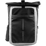 Monolith Style IT Business Rolltop Laptop Rucksack 17,2" - Schwarz/Grau