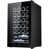 Cecotec Weinkühlschrank Bolero Grandsommelier 2450 Black Compressor, Kapazität für 24 Flaschen, Hohe Leistung, Leise, Temperaturregelung zwischen 5 und 18 oC, Touch-Steuerung
