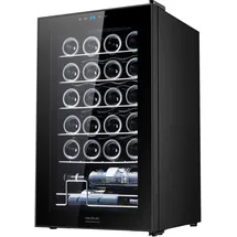 Cecotec Weinkühlschrank Bolero Grandsommelier 2450 Black Compressor, Kapazität für 24 Flaschen, Hohe Leistung, Leise, Temperaturregelung zwischen 5 und 18 oC, Touch-Steuerung