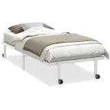 vidaXL Bettgestell 90 x 200 cm Weiß
