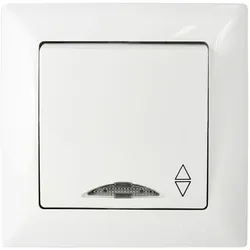 Gunsan 1281100100108, Visage Wechselschalter 2-Wege Schalter mit Beleuchtung Unt...