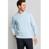 BUGATTI V-Ausschnitt-Pullover, blau