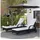 Outsunny Sonnenliege Gartenliege 3er-Set 200 x 65 x 30 cm Schwarz/Cremeweiß