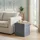 Relaxdays Sitzhocker mit Stauraum Stoff 38 x 41 x 38 cm Grau