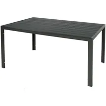 Mojawo Gartentisch 160 x 90 x 74 cm Anthrazit/Grau