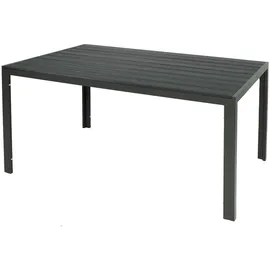 Mojawo Gartentisch 160 x 90 x 74 cm Anthrazit/Grau