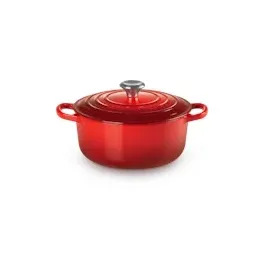Le Creuset Signature Bräter 22 cm rund kirschrot