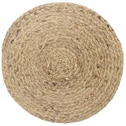 Chic Antique Geflochtene Platzdeckchen aus Pflanzen, ∅ 38 cm, Wasserhyazinthe