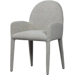 Esszimmerstuhl Elegance aus Boucle-Stoff, Grau