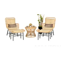 JV Möbel Gartenlounge-Set 5-tlg. Beige