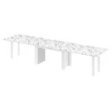 Design Esstisch Tisch HMA-111 XXL ausziehbar 170 bis 410 cm Esszimmer - Weiß