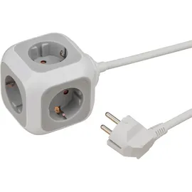 Brennenstuhl ALEA-Power Cube Schuko, 4-fach, 1.4m, weiß