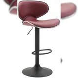 deluke Barhocker FAMIR 46 x 49 x 88 cm Bordeauxrot/Schwarz