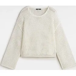 Vans Mila Open Knit Crop Crew marshmallow (100) XS