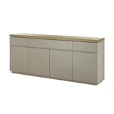 Höffner Sideboard - grau ¦ Maße (cm): B: 200 H: 86 T: 40.0