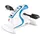 Klarfit Cycloony Mini Bike weiß/blau