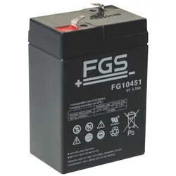 Akku passend Horizont FGS 6V 4,5Ah Euro-Blitz compact Blei