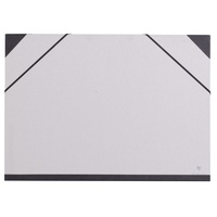 Clairefontaine 44610C Zeichenmappe (Gummizug, Rücken 30 mm, innen: 35 x 50 cm, außen: 37 x 52 cm, ideal zur Aufbewahrung Ihrer Werke) betongrau
