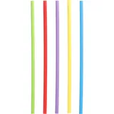 Cocktail Papierstrohhalm / Bunt - Ø 6 mm x 20 cm - Papstar Pure (10 x 100 Stk) - 1 Karton = 10 Packungen à 100 Stk