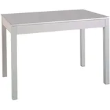 ASTIMESA Ausziehtisch kuechentisch, Metall Glas Holz, grau, 110x70 cms - Extendida 160x70 cms